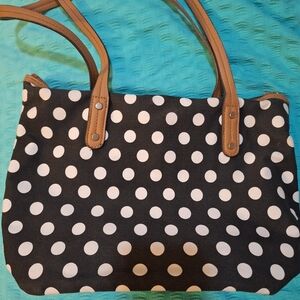 Rossetti Polka Dot Tote Bag Black and White